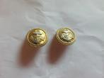 2 boutons de la Kriegsmarine, Collections, Enlèvement ou Envoi, Marine, Emblème ou Badge