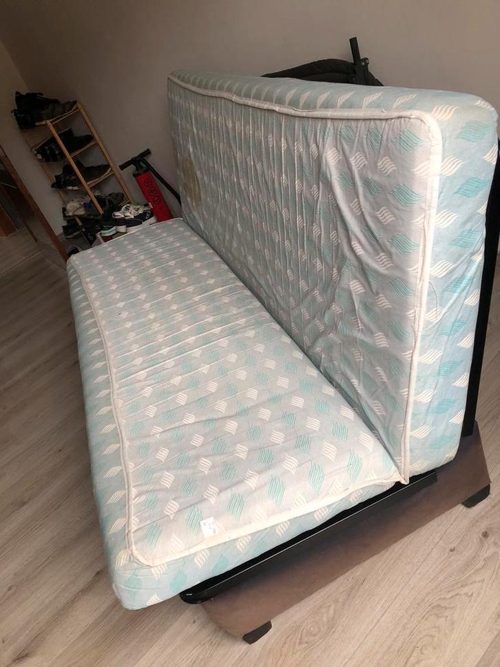 Slaapbank, Huis en Inrichting, Slaapkamer | Slaapbanken, Gebruikt, 100 cm, Overige maten, Tweepersoons, Bruin, Overige kleuren