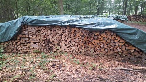 Surplus de bois  de chauffage 33 cm hêtre et chêne sec, Jardin & Terrasse, Bois de chauffage, Hêtre, Enlèvement ou Envoi