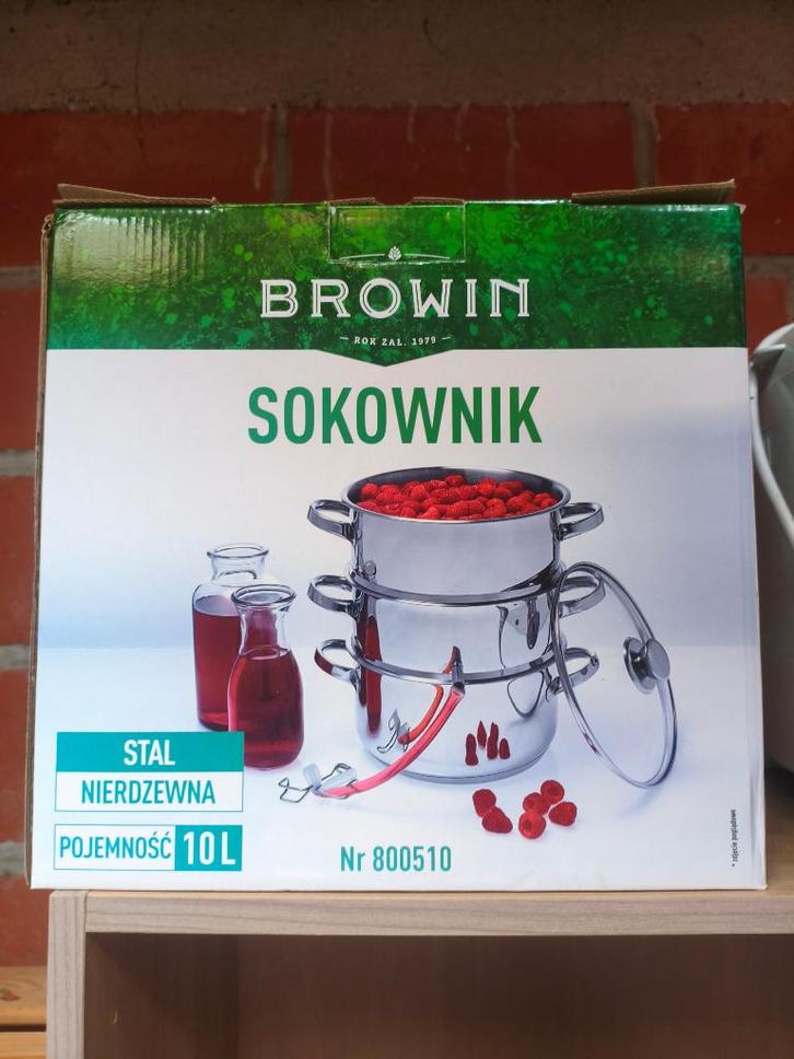 Browin Stoomontsapper / Sokownik - 10L - RVS, Huis en Inrichting, Keuken | Keukenbenodigdheden, Zo goed als nieuw, Ophalen of Verzenden