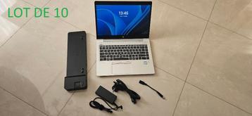 Lot de 10 ordinateurs portables HP Elitebook 840 G6, 256 GB, Qwerty, Reconditionné, Intel i5