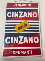 Emaille bord  Cinzano, Verzamelen, Ophalen, Gebruikt, Reclamebord