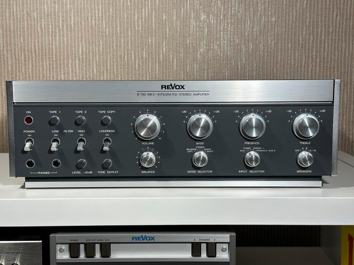 ReVox B750 MKII, TV, Hi-fi & Vidéo, Amplificateurs & Ampli-syntoniseurs, Reconditionné, Stéréo, 60 à 120 watts, Autres marques