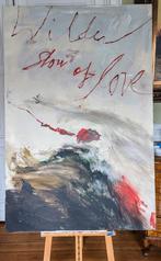 tableau, copie Cy Twombly "Wilder shores of love"