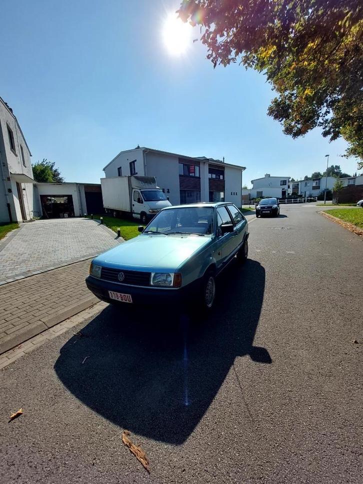 oldtimer, Auto's, Volkswagen, Particulier, Polo, Benzine, Coupé, 2 deurs, Handgeschakeld, Blauw, Grijs, Stof, Voorwielaandrijving