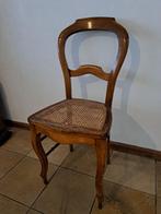 9 chaises anciennes avec assise cannée, Maison & Meubles, Chaises, Bois, Enlèvement, Cinq, Six Chaises ou plus, Utilisé