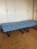 Plooibed., Maison & Meubles, Chambre à coucher | Canapés-lits, Comme neuf, Bleu, 90 cm, Enlèvement