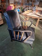 Vintage Zetel, Huis en Inrichting, Ophalen, Gebruikt, Leer