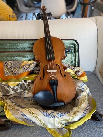Duitse viool 4/4, Musique & Instruments, Instruments à cordes frottées | Violons & Altos, Violon, Violon 4/4, Utilisé, Enlèvement