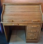 Eikenhout rolbureautje of secretaire, Huis en Inrichting, Kasten | Secretaires, Ophalen, Zo goed als nieuw