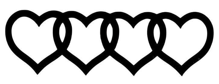 Audi ringen Love Heart sticker, Auto diversen, Tuning en Styling, Ophalen of Verzenden
