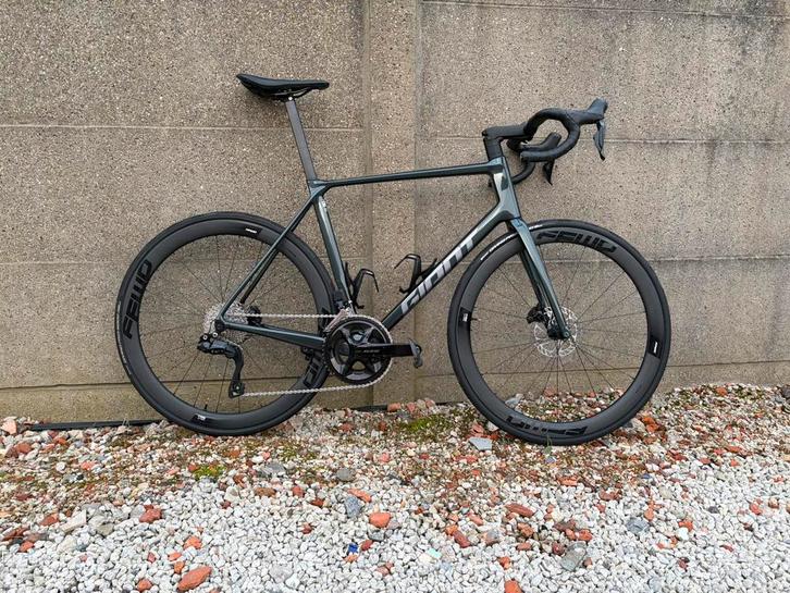 Giant TCR Advanced 1 2025 Groen Large, Fietsen en Brommers, Fietsen | Racefietsen, Zo goed als nieuw, Heren, Giant, Meer dan 20 versnellingen