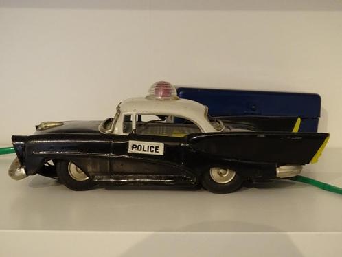 Ancien jouet police voiture teleguidée metal politie, Verzamelen, Speelgoed, Gebruikt, Ophalen of Verzenden