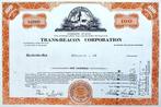 Trans Beacon Corporation 1969, Postzegels en Munten, Ophalen of Verzenden, 1950 tot 1970, Certificaat van aandeel