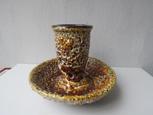 Vintage Le Cyclope potterie, Annecy  fat lava kandelaar emau, Antiek en Kunst, Antiek | Keramiek en Aardewerk, Ophalen of Verzenden