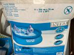 Zwembad Intex 366x76cm + toebehoren en solarbollen, Ophalen, Gebruikt, Minder dan 80 cm, Opblaaszwembad