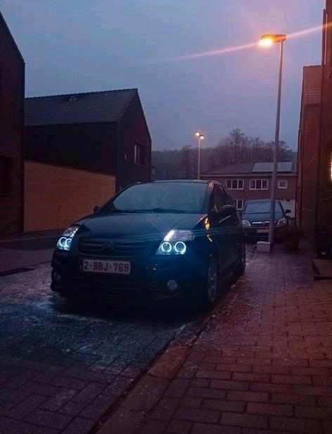 Citroën c2 angele eyes led koplampen ( lees beschrijving! ), Auto-onderdelen, Overige Auto-onderdelen, Citroën, Gebruikt, Ophalen of Verzenden
