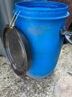 Plastiek vatje met deksel, Tuin en Terras, Ophalen, Gebruikt