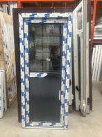 Porte vitrée ou demie vitrée en gris anthracite en pvc, Bricolage & Construction, Vitres, Châssis & Fenêtres, Enlèvement, Double vitrage