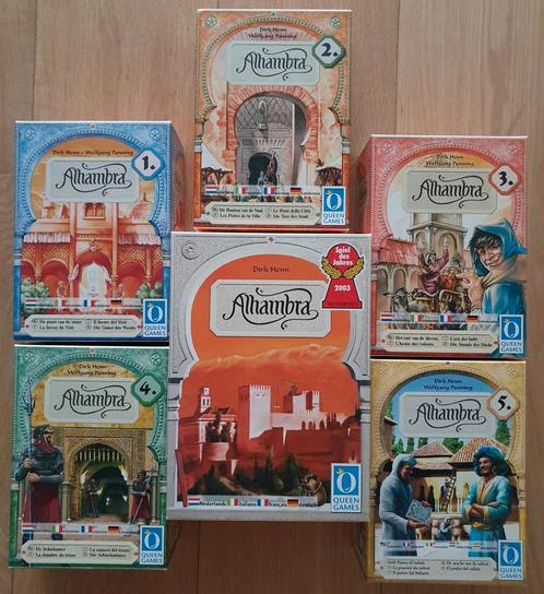 Jeux de société : Alhambra + 5 Extensions, Hobby en Vrije tijd, Gezelschapsspellen | Bordspellen, Zo goed als nieuw