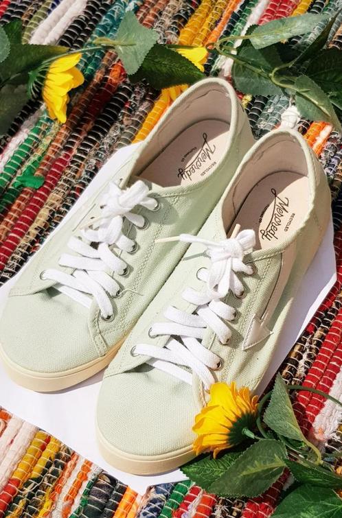 Sneakers 🌿 gerecycled katoen * DAMES 🌿 (van Spaanse makeli, Kleding | Dames, Schoenen, Zo goed als nieuw, Sneakers, Groen, Ophalen of Verzenden