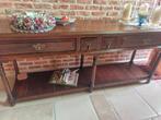 Massief eiken muurtafel, Huis en Inrichting, Ophalen, Zo goed als nieuw