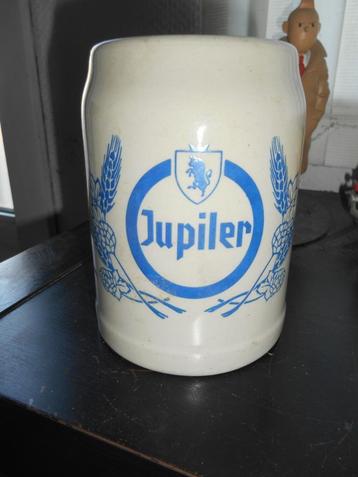 Chope 50cl Jupiler en grès, Enlèvement ou Envoi, Jupiler