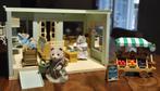 Sylvanian families: „landmarkt” + winkelwagentje, Kinderen en Baby's, Ophalen of Verzenden, Zo goed als nieuw, Poppenhuis
