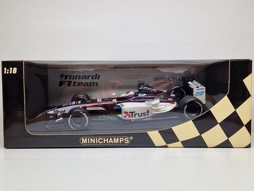 MiniChamps 1:18 J. Verstappen European Minardi Cosworth., Verzamelen, Automerken, Motoren en Formule 1, Zo goed als nieuw, Ophalen of Verzenden