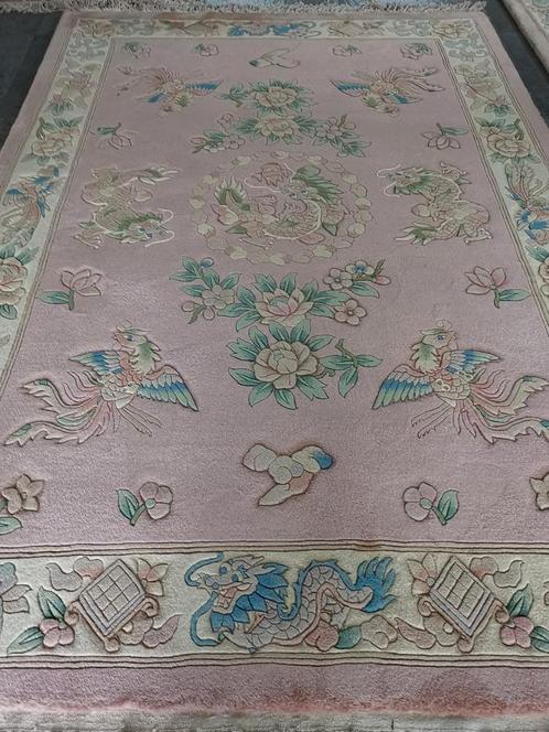 Handgeknoopt Chinees Tapijt, Antiek en Kunst, Antiek | Tapijten, Tafelkleden en Textiel, Ophalen