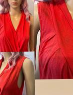 Belle robe rouge corail (taille XS/S), Comme neuf, Taille 34 (XS) ou plus petite, Rouge, Sous le genou