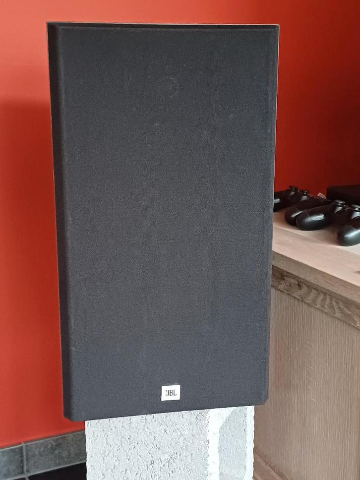 Set luidsprekers/boxen JBL TLX50 zwart, Audio, Tv en Foto, Luidsprekerboxen, Zo goed als nieuw, Front, Rear of Stereo speakers