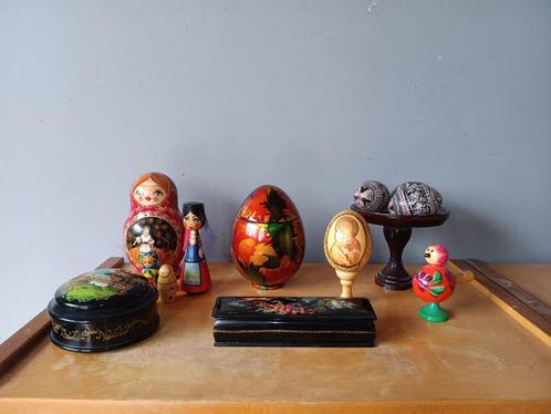 Verzameling Russische decoratieve spulletjes, Antiek en Kunst, Curiosa en Brocante, Ophalen of Verzenden
