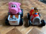 Set van twee mini kunststof kinderauto's. Rollen., Kinderen en Baby's, Zo goed als nieuw