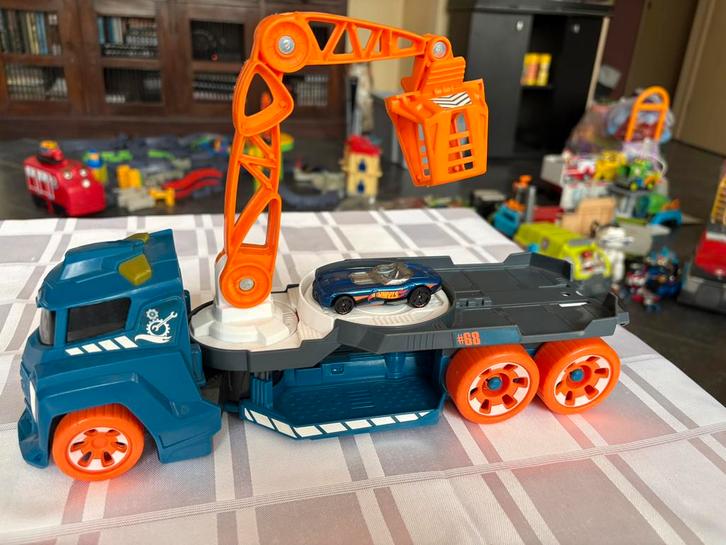 Hot Wheels Spinnin' Sound Crane., Kinderen en Baby's, Speelgoed | Vtech, Zo goed als nieuw, Ophalen