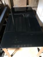 tuintafel (inox met zwart gefumeerd glas), Ophalen, Zo goed als nieuw, Rechthoekig, Rvs