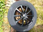 Velgen zwart met banden Bridgestone Turanza 205/60 R16 92H, Ophalen, Gebruikt, Band(en)