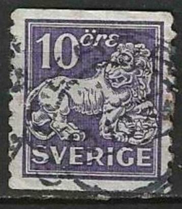 Zweden 1923/1926 - Yvert 163b - Leeuw - Gestempeld (ST)