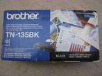 Nieuwe orig Brother toner TN-135BK (zwart) in dichte doos, Computers en Software, Nieuw, Toner, Ophalen of Verzenden, Brother