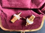 24-karaats vergulde vrouwelijke RCA-aansluitingen, Audio, Tv en Foto, Buizenversterker, Ophalen of Verzenden, Accessoires