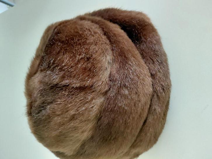 Bruine bonthoed, Kleding | Dames, Hoeden en Petten, Zo goed als nieuw, Hoed, Ophalen