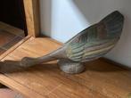 Grande sculpture en bois – Oiseau décoratif sculpté à la mai, Ophalen, Zo goed als nieuw