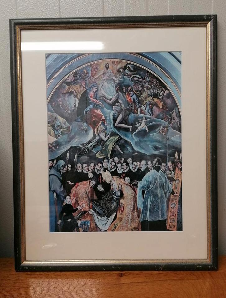 El Greco - El Entierro del Conde de Orgaz, Antiek en Kunst, Kunst | Litho's en Zeefdrukken, Ophalen of Verzenden