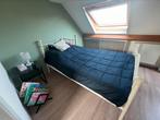 Twijfelaar met lattenbodem en matras, Huis en Inrichting, Slaapkamer | Bedden, Ophalen, Zo goed als nieuw, Twijfelaar