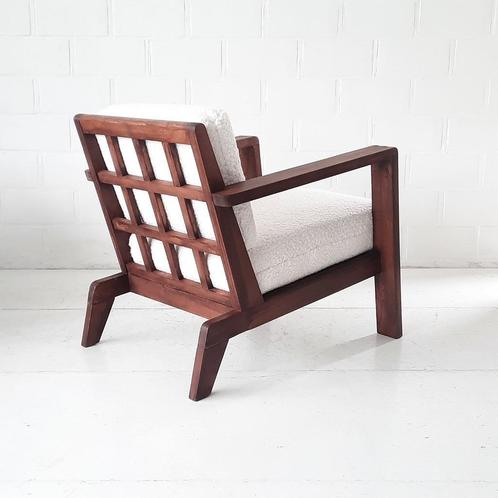 Rene gabriel lounge chair 1940s fauteuil zetel reconstructio, Antiquités & Art, Antiquités | Meubles | Chaises & Canapés, Enlèvement ou Envoi