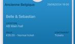 Two tickets Belle and Sebastian 29/06 Bruxelles, Tickets & Billets