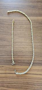halsketting en armband, setje, goudkleurig, vintage, Ophalen, Gebruikt, Goud, Overige materialen