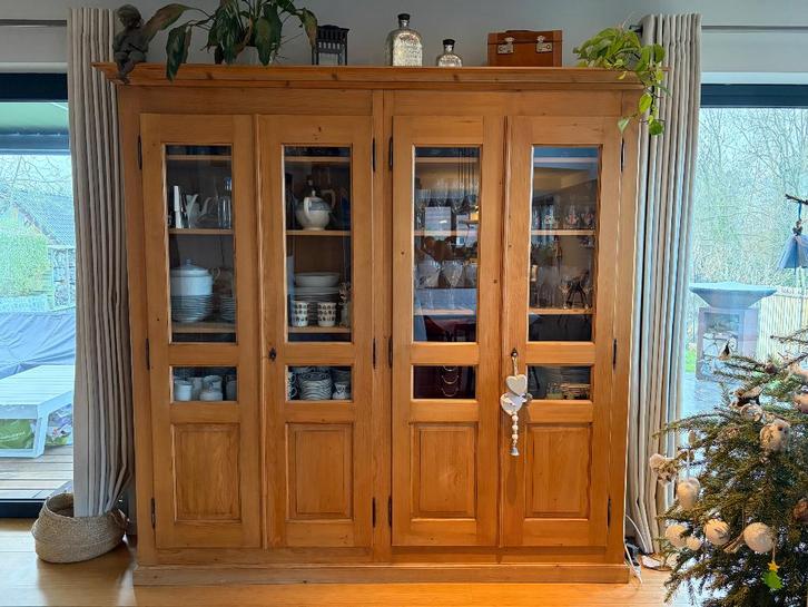 Grenen dressoir, Huis en Inrichting, Kasten | Buffetkasten, Gebruikt, 200 cm of meer, 150 tot 200 cm, 25 tot 50 cm, Met deur(en)
