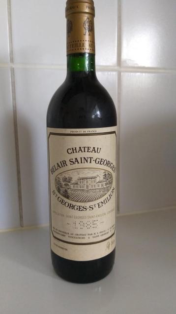 wijn Chateau Bel Air Saint Georges St Emilion 1985
