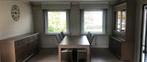 Complete eetplaats met kasten en zes stoelen, Huis en Inrichting, Tafels | Eettafels, Ophalen, Zo goed als nieuw, Vijf personen of meer